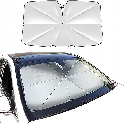 Auto-Sonnenschutz für Benz A-Class W169 hatchback 2004-2011, Die Windschutzscheibe UV-Schutz für Autofenster, Autozubehör,B-Silver von LINJIHOL