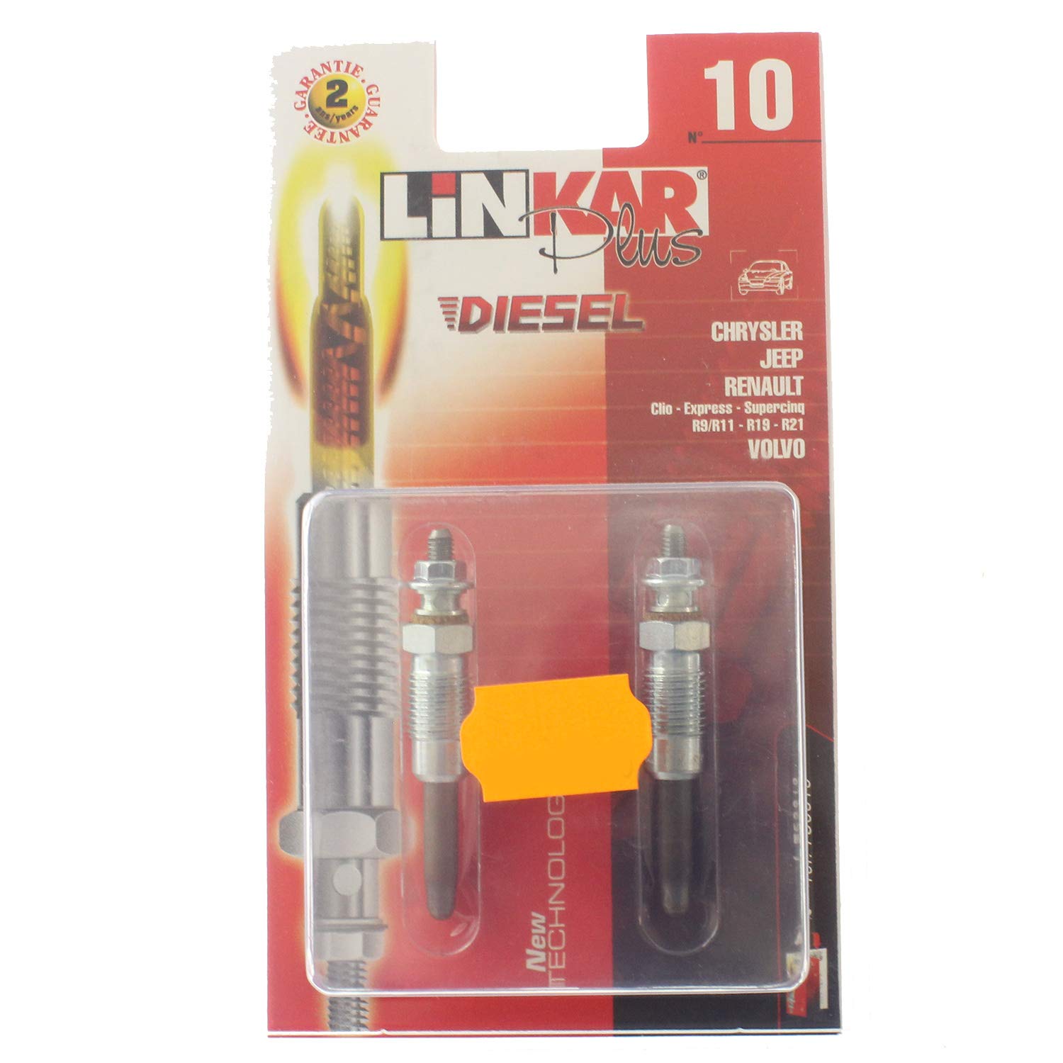 LINKAR 750010 2 Kerzen Vorheizen N ° 10 von LINKAR