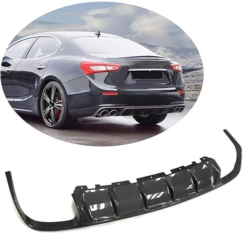Auto Heckstoßstange Hecklippe Diffusor Heckspoiler für Maserati Ghibli S Q4 2014 2015 2016 2017, Body Modification Parts,Car Rear Bumper Chassis Wing Lip Diffuser von LIQIQ