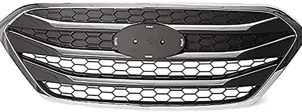 für Hyundai Tucson Ix35 2013~2016 Kühlergrill,Front Bumper Upper Grille, Hood Grille，Kidney Double Bridge Sport von LIQIQ