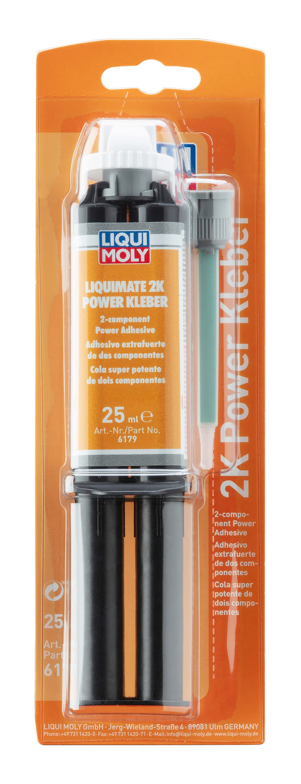 LIQUI MOLY GmbH Liquimate 2K Power Kleber (6 Blister) - Hochfester, schnellhärtender 2-Komponenten-Methylacrylat-Klebstoff - Universell einsetzbar - Beständig gegen Chemikalien von LIQUI MOLY GmbH