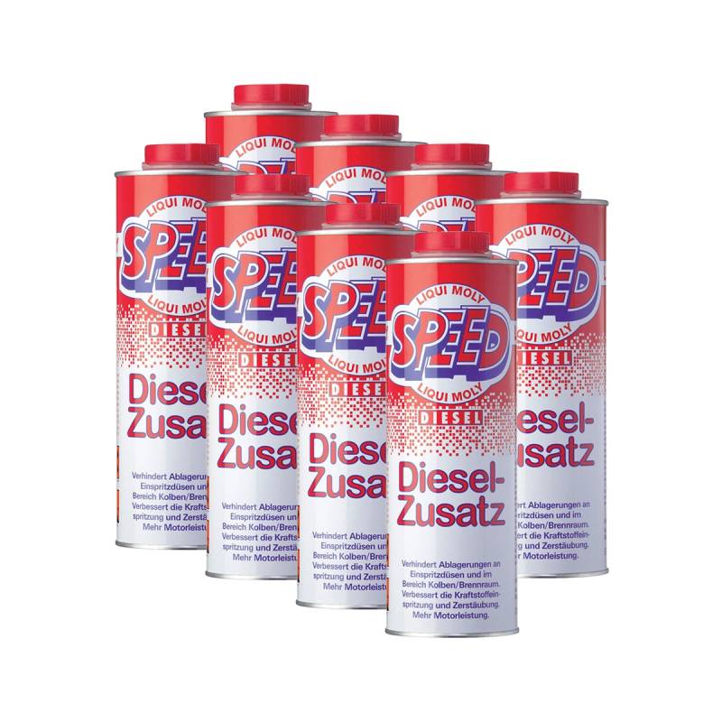 8x LIQUI MOLY 5160 Speed Diesel Zusatz Zugabe Kraftstoff Additiv 1L von LIQUI-MOLY