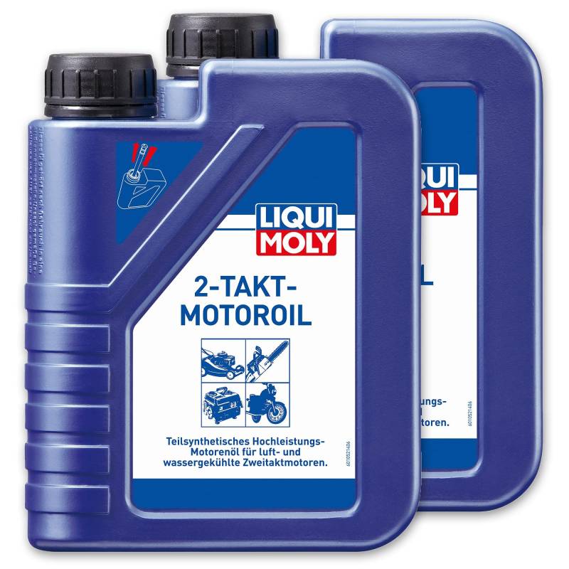 2x LIQUI MOLY 1052 2-Takt-Motoroil selbstmischend Rasenmäher Motorsäge Öl 1L von Liqui Moly