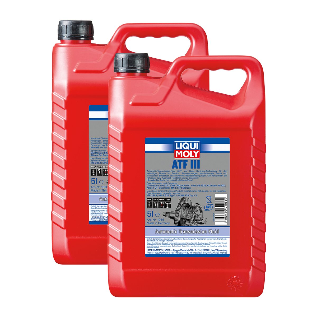 2x LIQUI MOLY 1056 ATF III Automatikgetriebeöl ATF 3 5L von LIQUI-MOLY