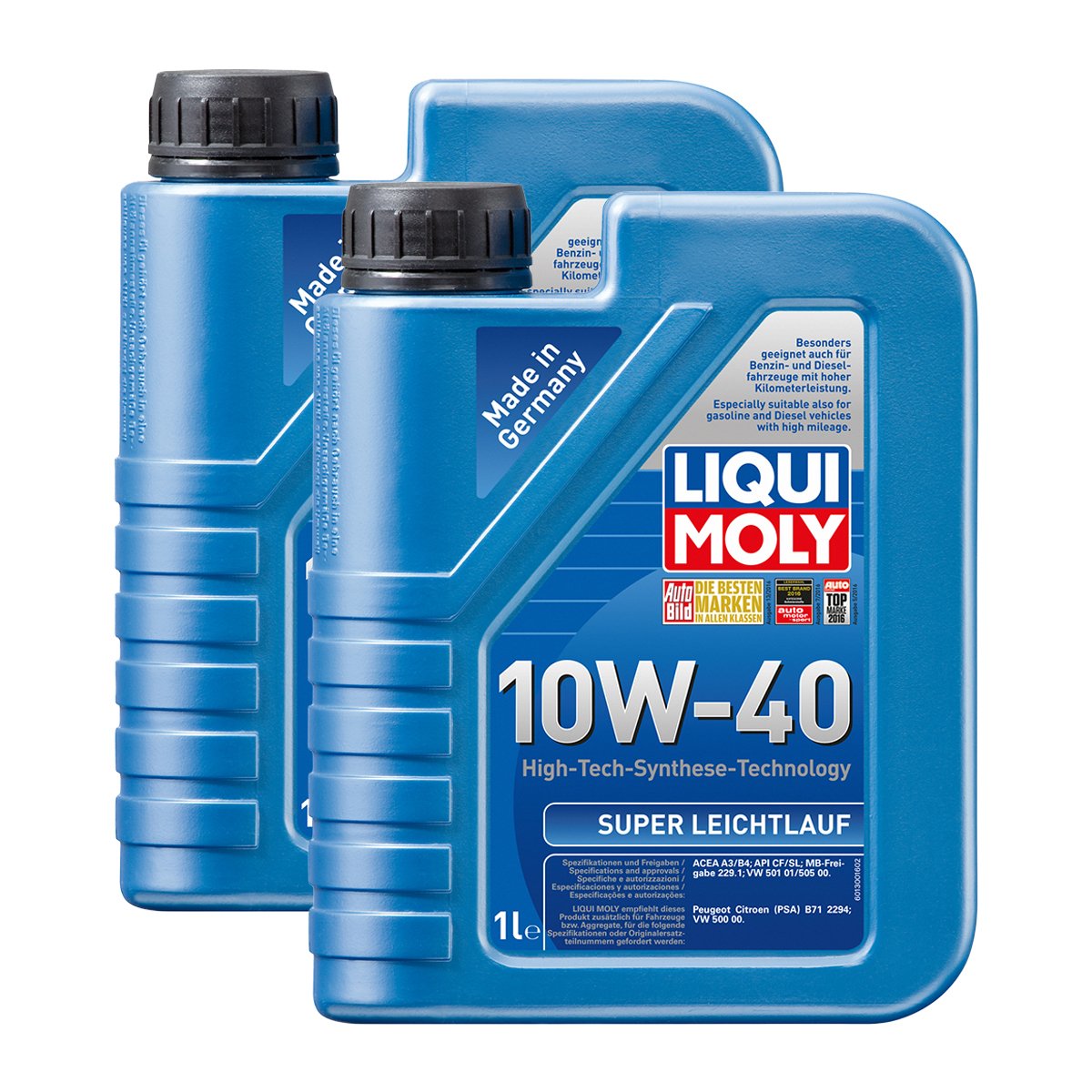 2x LIQUI MOLY 1300 Super Leichtlauf 10W-40 Motoröl ACEA A3 B4 von LIQUI-MOLY_bundle