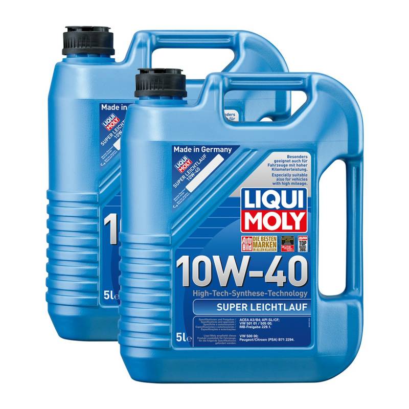 2x LIQUI MOLY 1301 Super Leichtlauf 10W-40 Motoröl ACEA A3 B4 von LIQUI-MOLY_bundle