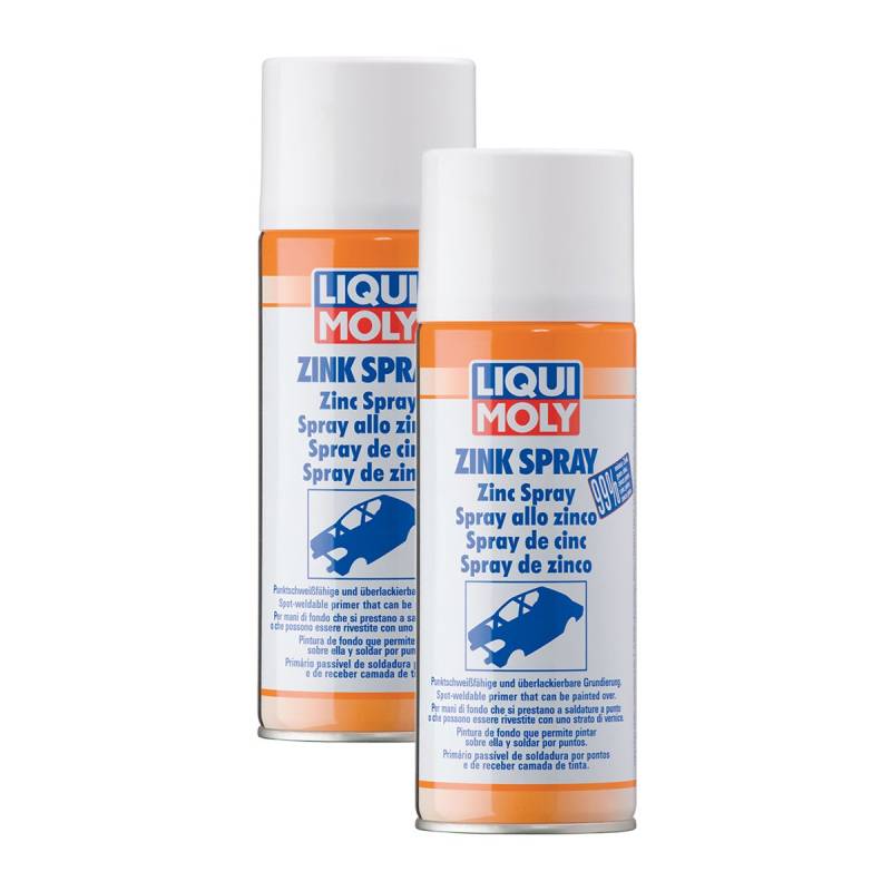 2x LIQUI MOLY 1540 Zink Spray LackPflege Korrosionsschutz Zinc Lackierung 400ml von Liqui Moly