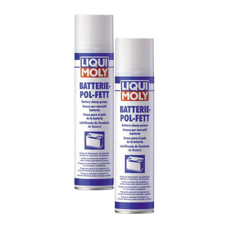 2x LIQUI MOLY 3141 Batterie-Pol-Fett-Spray 300ml von Liqui Moly