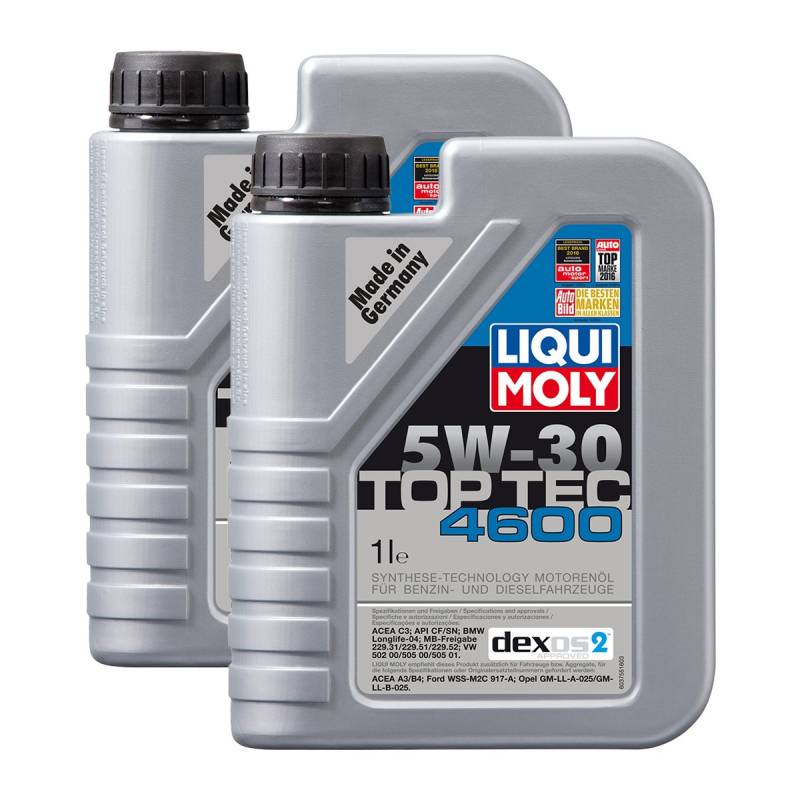 2x LIQUI MOLY 3755 Top Tec 4600 5W-30 Motoröl von LIQUI-MOLY_bundle