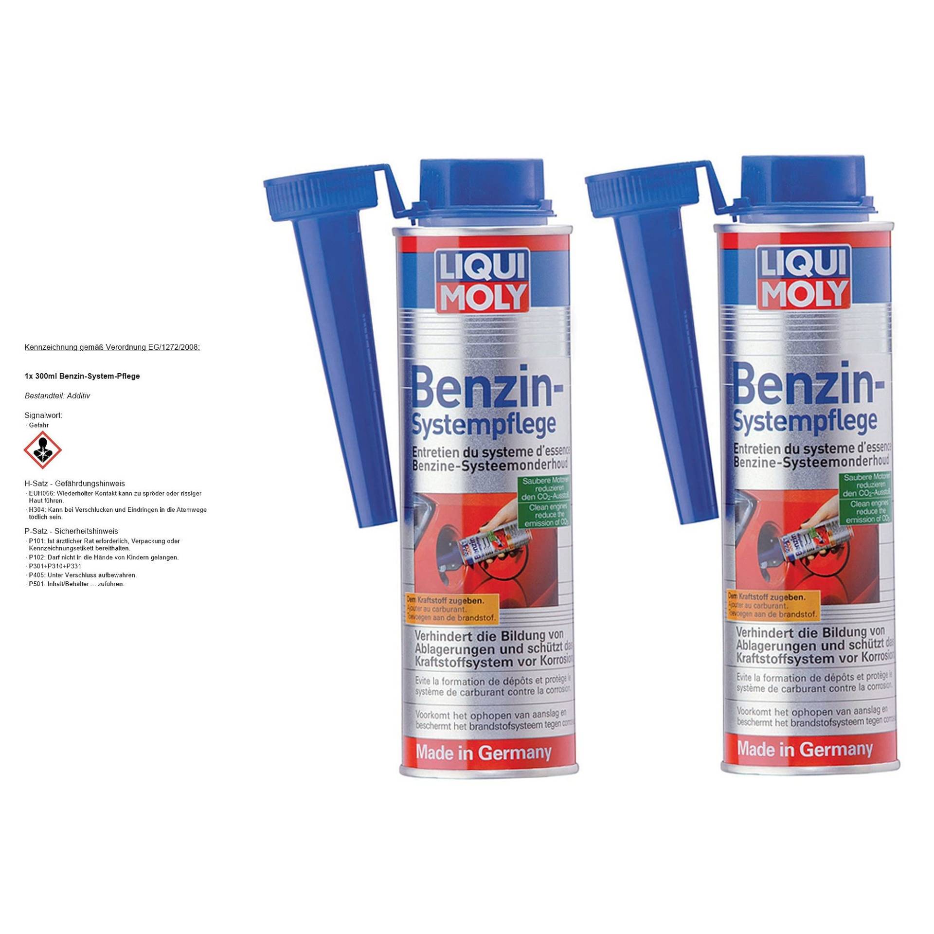 2x 300ml LIQUI MOLY BENZIN-SYSTEM-PFLEGE KRAFSTOFF ZUSATZ ADDITIV SYSTEMPFLEGE von LIQUI-MOLY