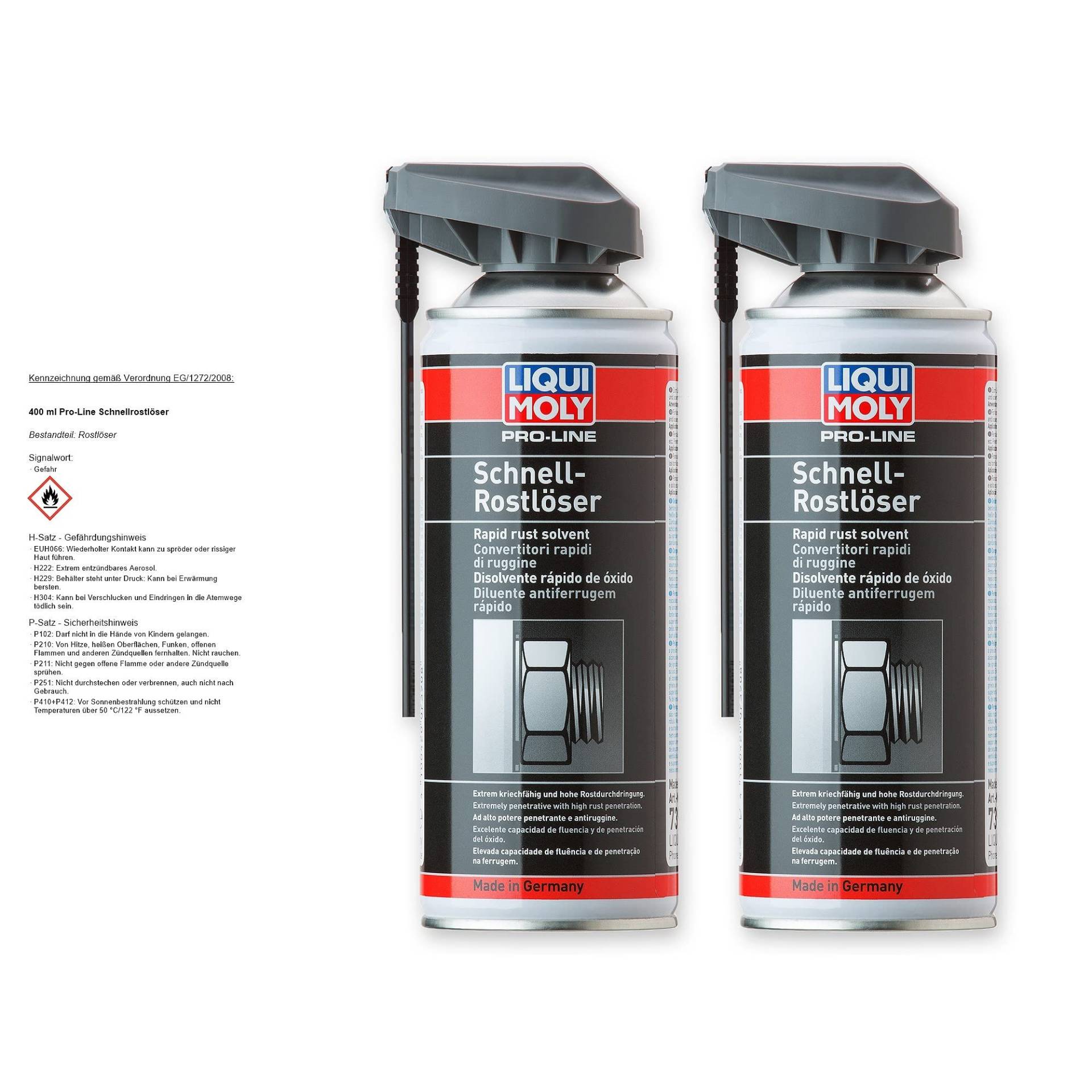 2x LIQUI MOLY 7390 Pro-Line Schnell-Rostlöser Spray Rust Remo von LIQUI-MOLY