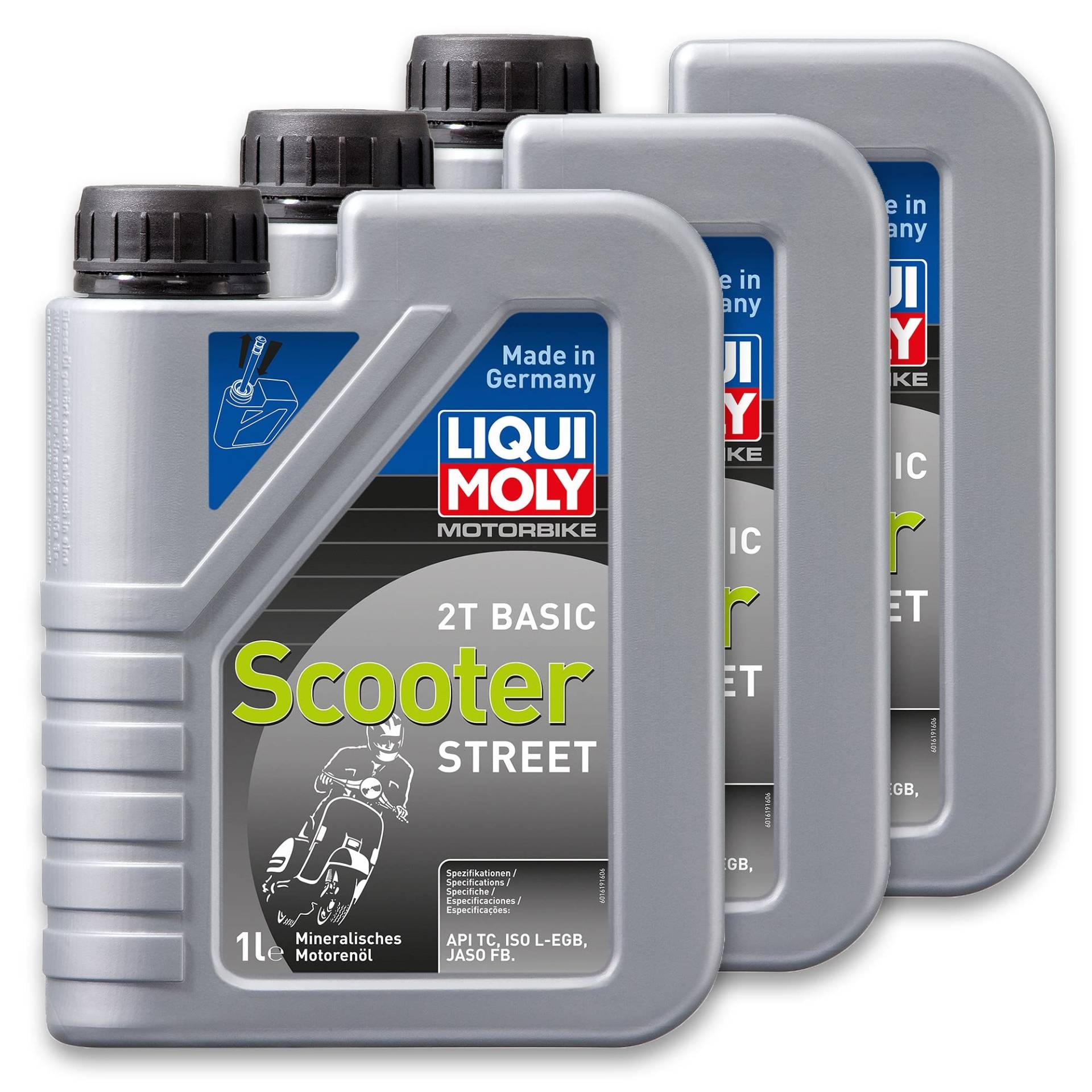 3X LIQUI Moly 1619 Motorbike 2T Basic Scooter Street 1L von LIQUI-MOLY_bundle