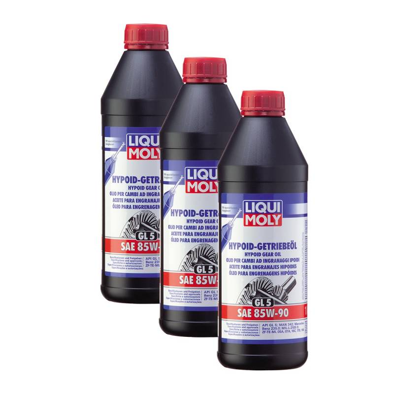 3x LIQUI MOLY 1035 Hypoid-Getriebeöl (GL5) SAE 85W-90 1L von LIQUI-MOLY_bundle