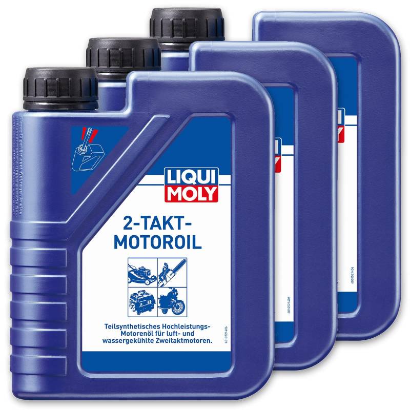 3x LIQUI MOLY 1052 2-Takt-Motoroil selbstmischend Rasenmäher Motorsäge Öl 1L von Liqui Moly