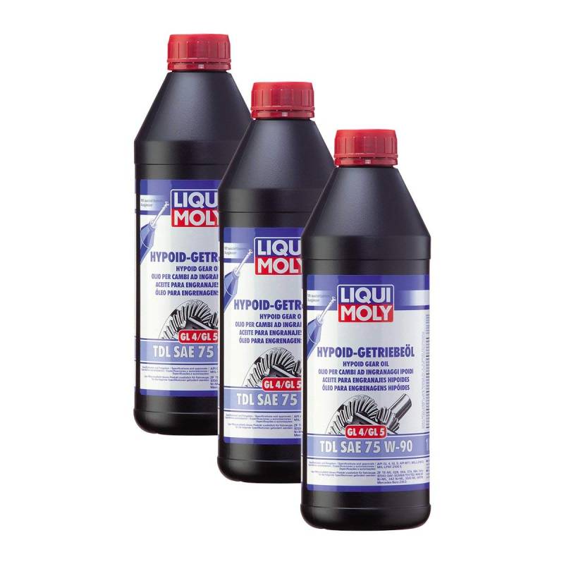 3x LIQUI MOLY 1407 Hypoid-Getriebeöl TDL SAE 75W-90 1L von LIQUI-MOLY_bundle