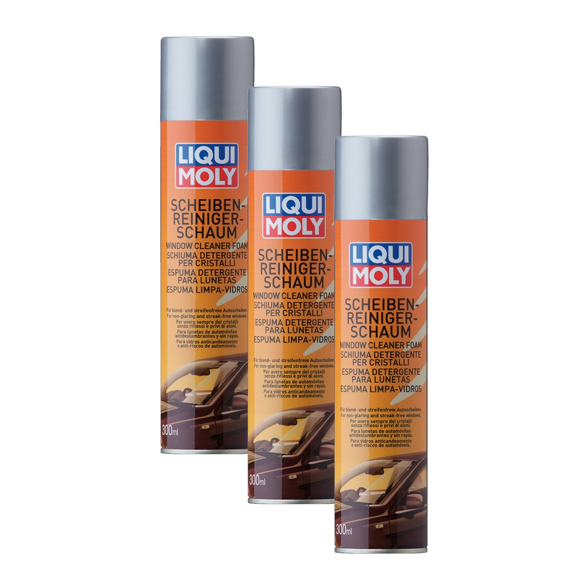 3x LIQUI MOLY 1512 Scheiben-Reiniger-Schaum 300ml von Liqui Moly