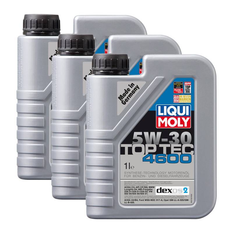 3x LIQUI MOLY 3755 Top Tec 4600 5W-30 Motoröl von LIQUI-MOLY_bundle