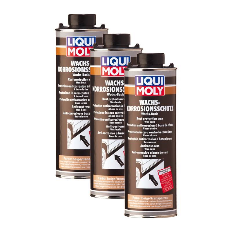 3x LIQUI MOLY 6104 Wachs Korrosions Schutz braun transparent Rost Pflege 1L von Liqui Moly