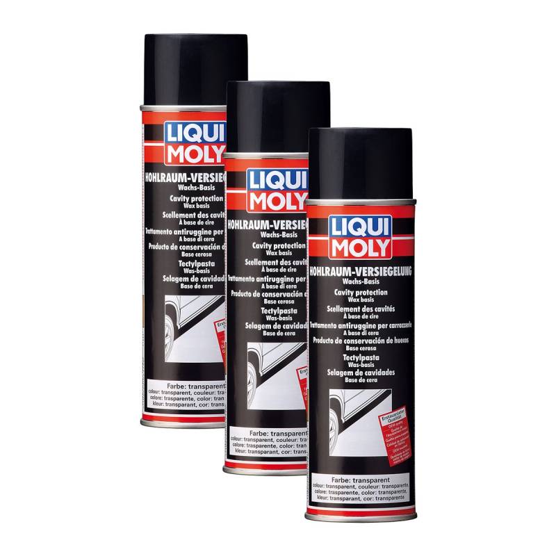 3x LIQUI MOLY 6115 Hohlraum-Versiegelung transparent (Spray) 500ml von Liqui Moly