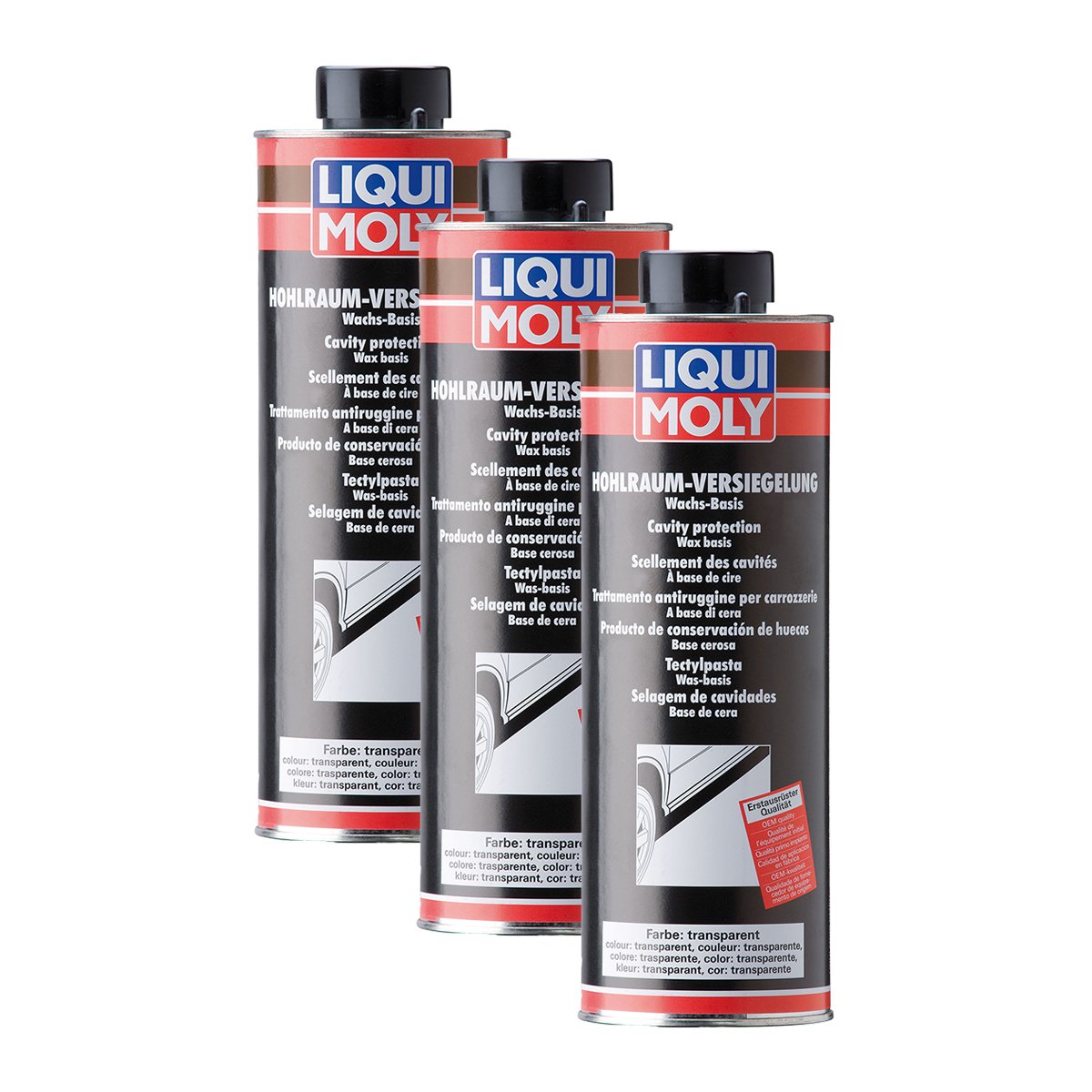 3x LIQUI MOLY 6116 Hohlraum-Versiegelung transparent 1L von LIQUI-MOLY_bundle