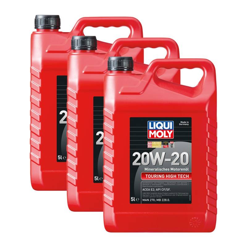 3x LIQUI MOLY 6964 Touring High Tech 20W-20 Motoröl 5L von Liqui Moly