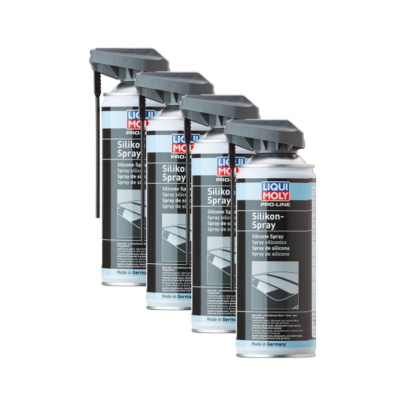 4X Liqui Moly Silikon-Spray Silikonschmierstoff Schmierstoff Kunststoff Gummi Metall Holz 400 Ml 7389 von LIQUI-MOLY