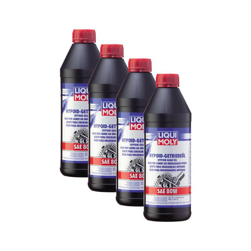 4x LIQUI MOLY 1025 Hypoid-Getriebeöl (GL5) SAE 80W 1L von LIQUI-MOLY_bundle