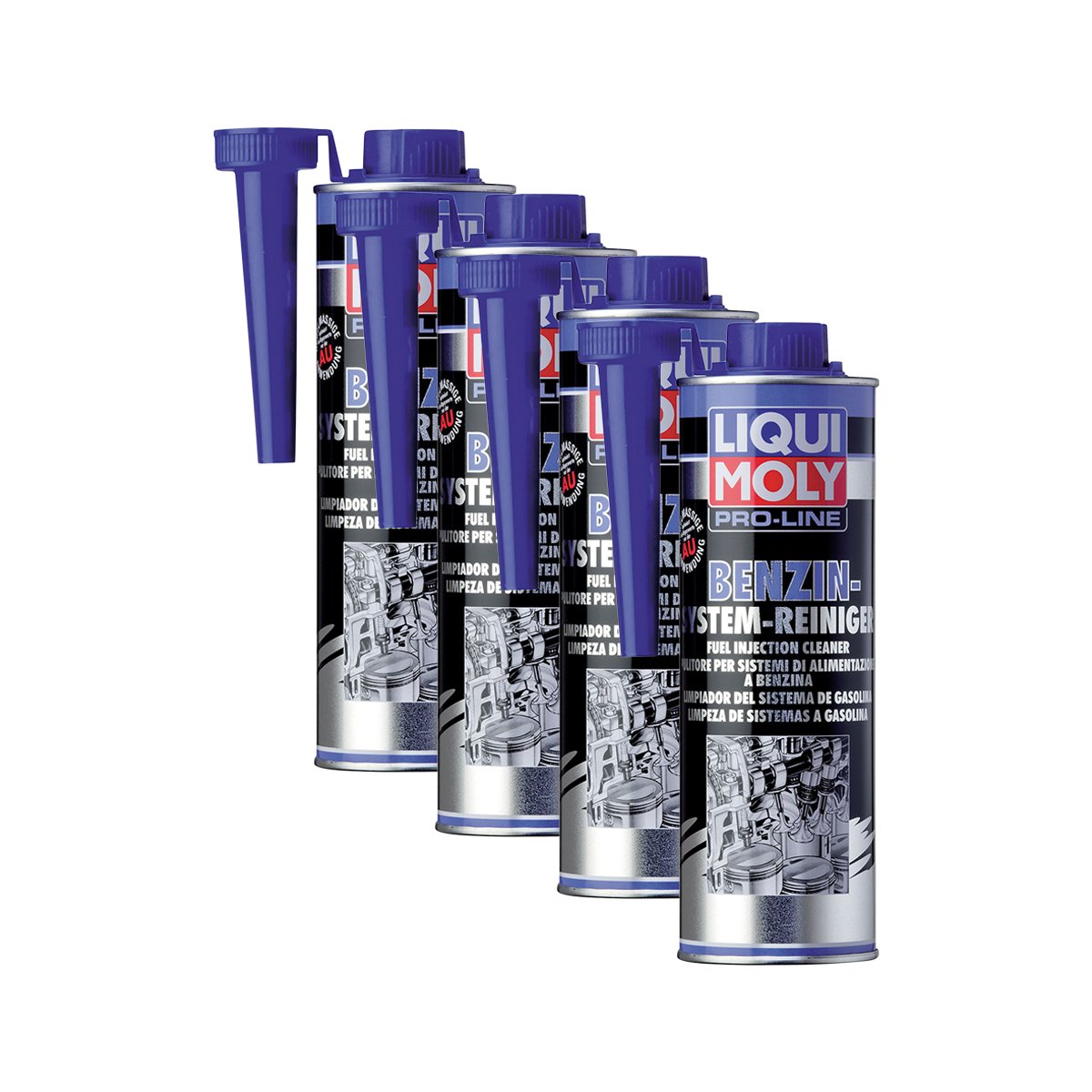 4x LIQUI MOLY 5153 Pro-Line Benzin-System-Reiniger Kraftstoff Additiv 500ml von LIQUI-MOLY_bundle