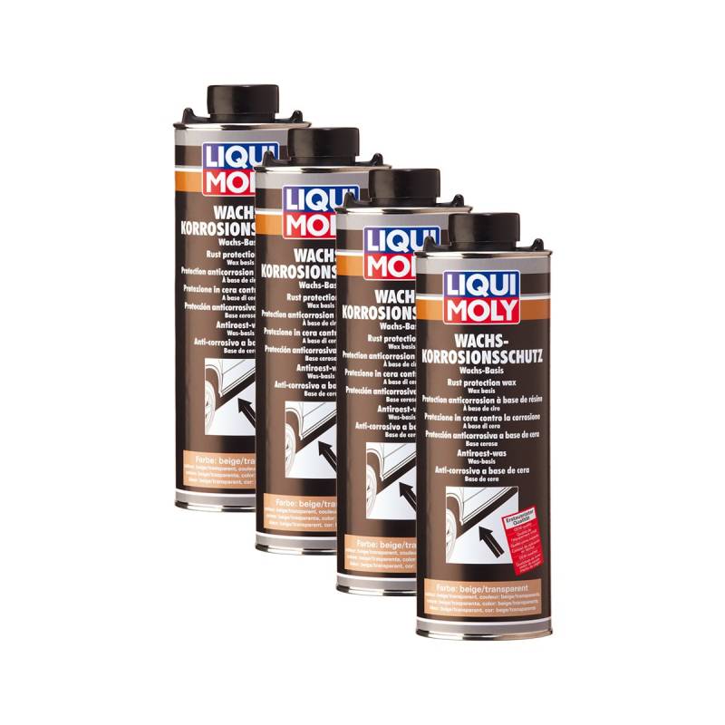 4x LIQUI MOLY 6104 Wachs Korrosions Schutz braun transparent Rost Pflege 1L von Liqui Moly