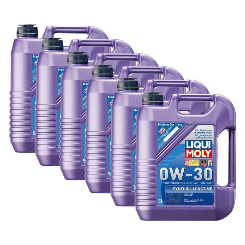 6x LIQUI MOLY 1172 Synthoil Longtime 0W-30 Motoröl Vollsynthetisch 5L von LIQUI-MOLY