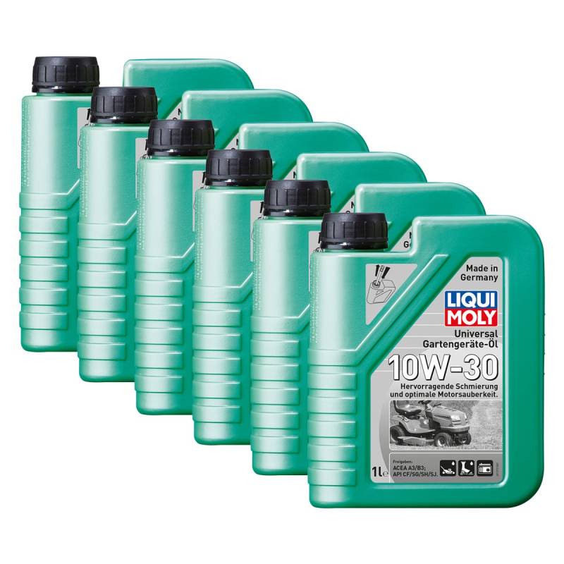 6x LIQUI MOLY 1273 Universal Gartengeräte-Öl 10W-30 4-Takt 1L von Liqui Moly