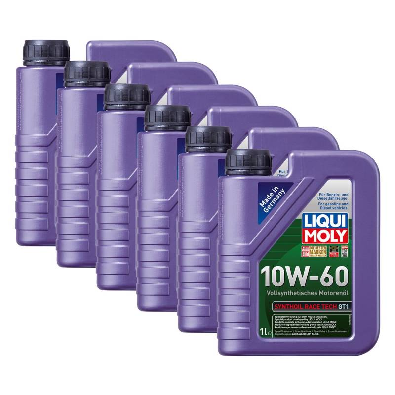 6x LIQUI MOLY 1390 Synthoil Race Tech GT1 10W-60 Motoröl Vollsynthetisch 1L von LIQUI-MOLY_bundle