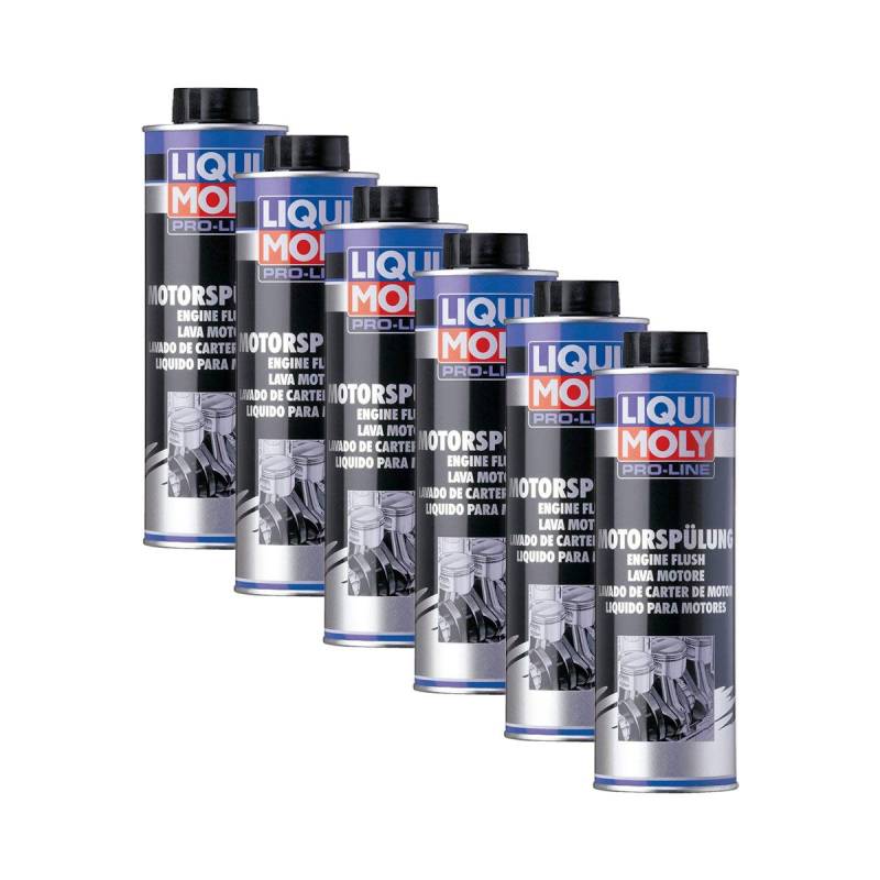 6x LIQUI MOLY 2427 Pro-Line Motorspülung MotorReiniger Öl Additiv 500ml von LIQUI-MOLY