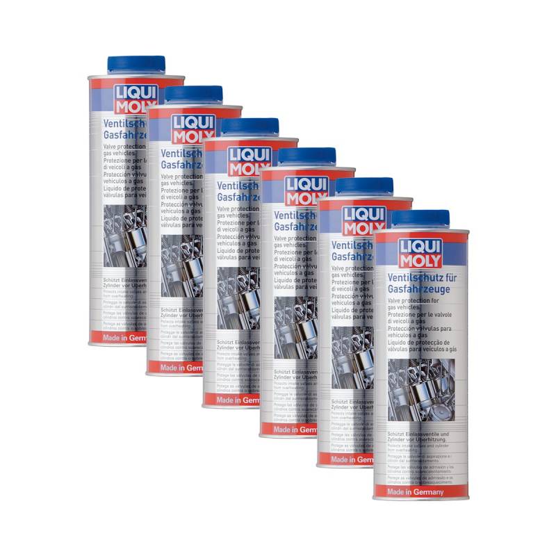 6x LIQUI MOLY 4012 Ventilschutz für Gasfahrzeuge Ventil-Schutz Additiv 1L von Liqui Moly