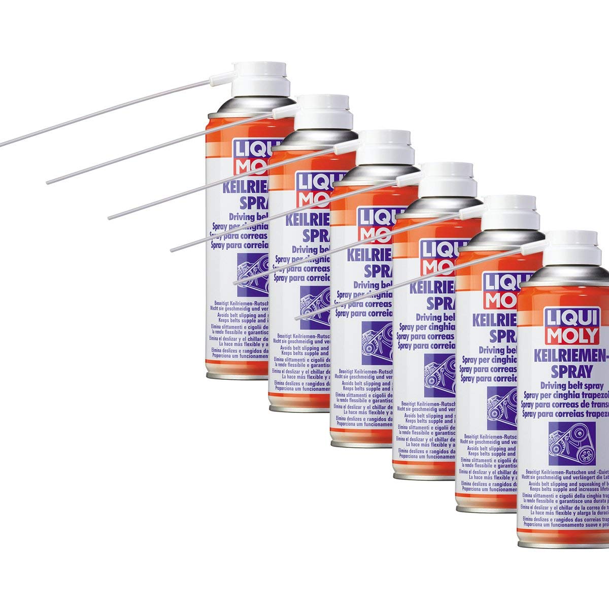 6x LIQUI MOLY 4085 Keilriemen-Spray Motorpflege 400ml von Liqui Moly