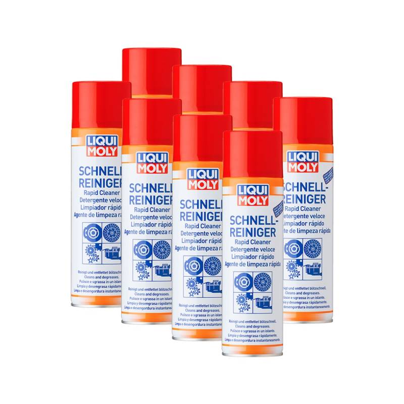 8X LIQUI Moly 3318 Schnell-Reiniger Spray BremsenReiniger 500ml von Liqui Moly