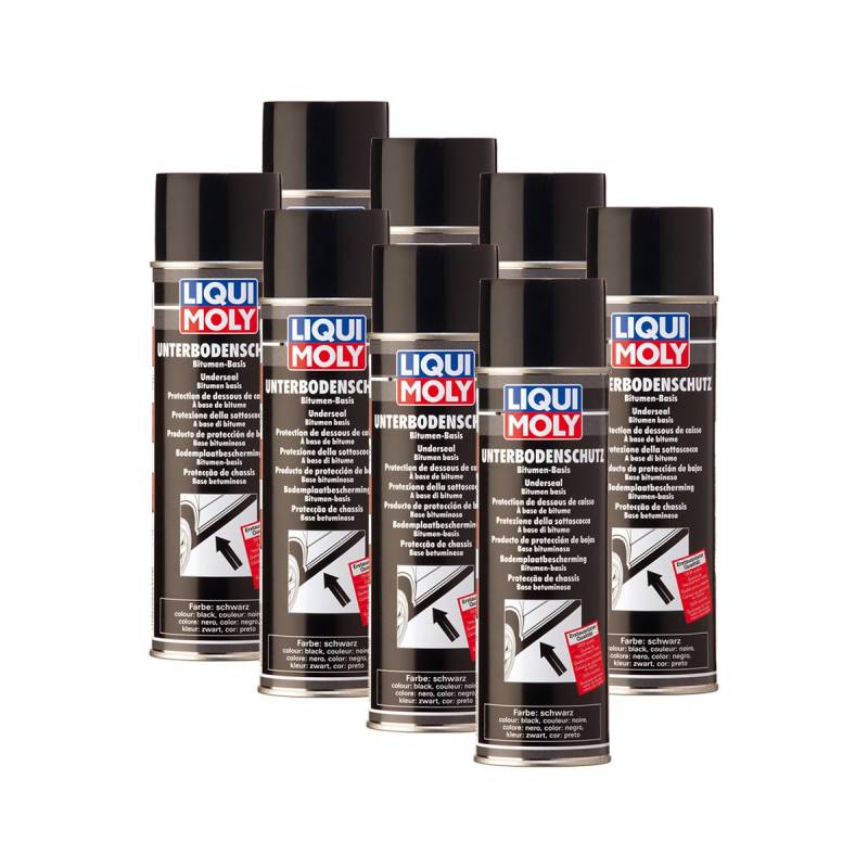 8X LIQUI Moly 6111 Unterbodenschutz Bitumen schwarz Spray Unterboden-Schutz 500m von LIQUI-MOLY_bundle