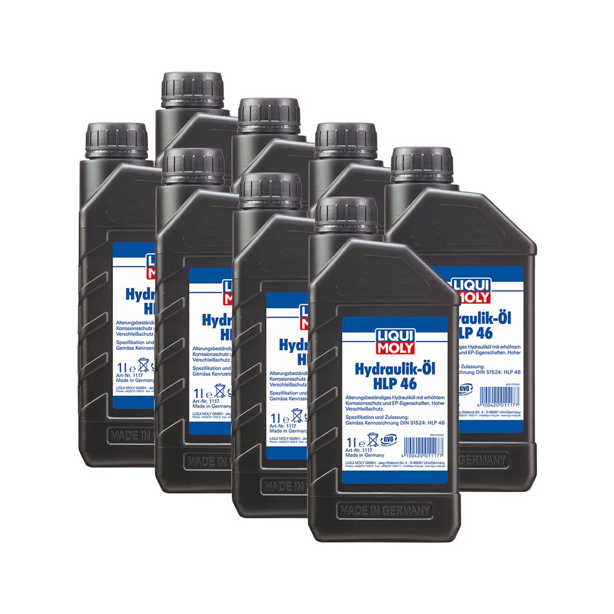 8x LIQUI MOLY 1117 Hydrauliköl HLP 46 1L von LIQUI-MOLY_bundle