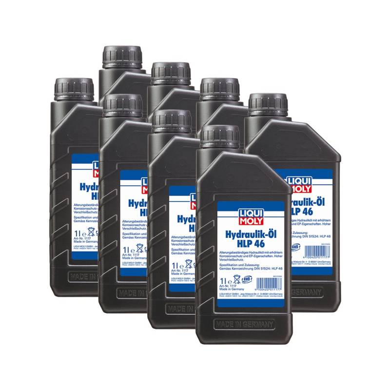 8x LIQUI MOLY 1117 Hydrauliköl HLP 46 1L von Liqui Moly