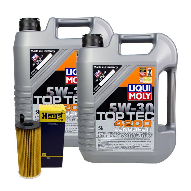 ÖLWECHSEL SET 10L LIQYUI MOLY 5W-30 + HENGST ÖLFILTER von LIQUI-MOLY_bundle