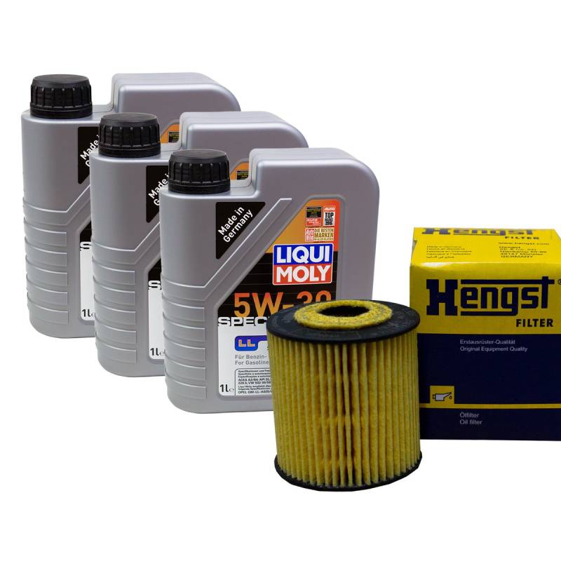 ÖLWECHSEL SET 3L LIQYUI MOLY 5W-30 + HENGST ÖLFILTER von LIQUI-MOLY_bundle