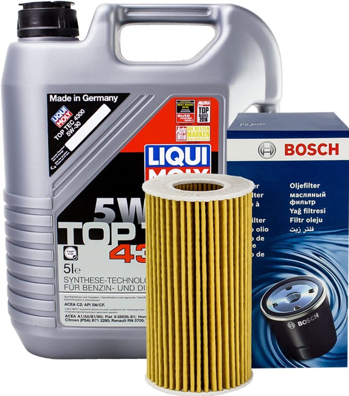 ÖLWECHSEL SET 5L LIQUI MOLY 5W-30 + BOSCH ÖLFILTER von LIQUI-MOLY_bundle