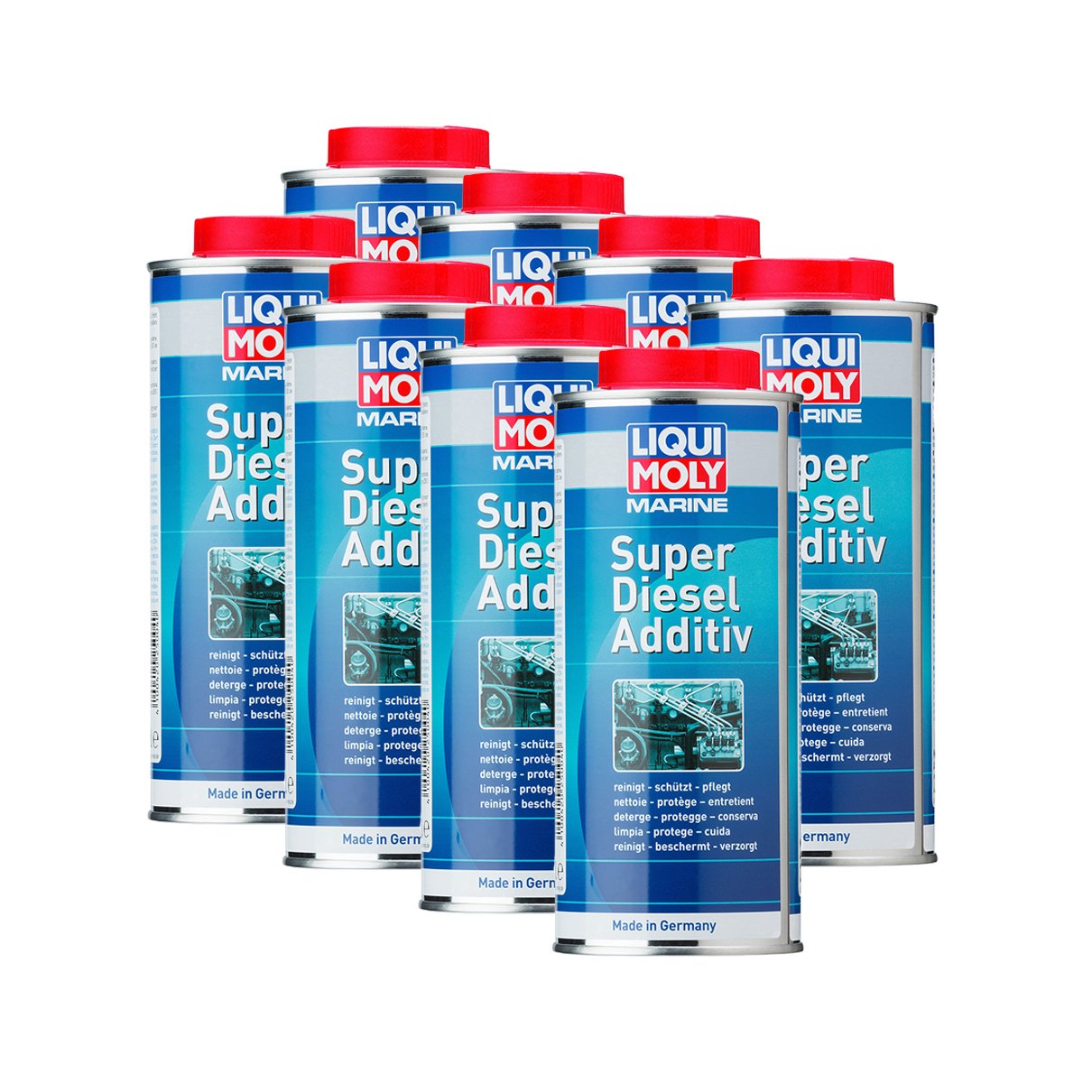 8x LIQUI MOLY 25004 Marine Super Diesel Additive Boot Zusatz 500ml von LIQUI-MOLY