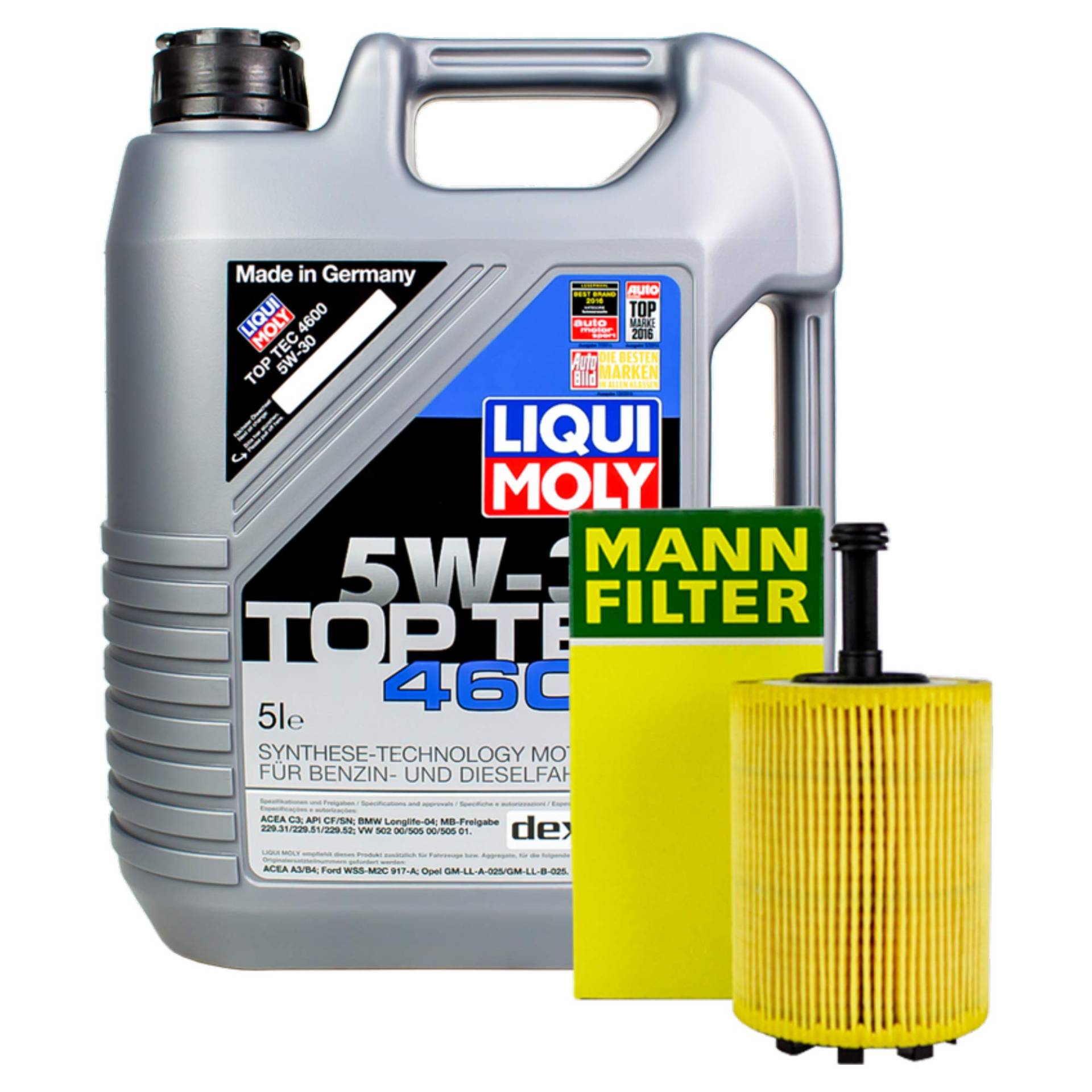 ÖLWECHSEL SET 5L LIQUI MOLY 5W-30 + MANN ÖLFILTER von LIQUI-MOLY