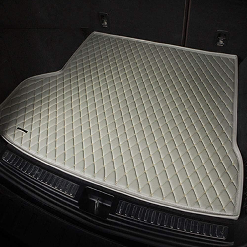 LIRUOXI Car Boot Mats Liner Tray for Jaguar F-pace Xjl F-Type Xk Xel Xf Xe Xfl, Leather Auto Boot Mat Dust-Proof Anti-Scratch Mat Tailored Cargo Storage Protector Pad (Gray) von LIRUOXI