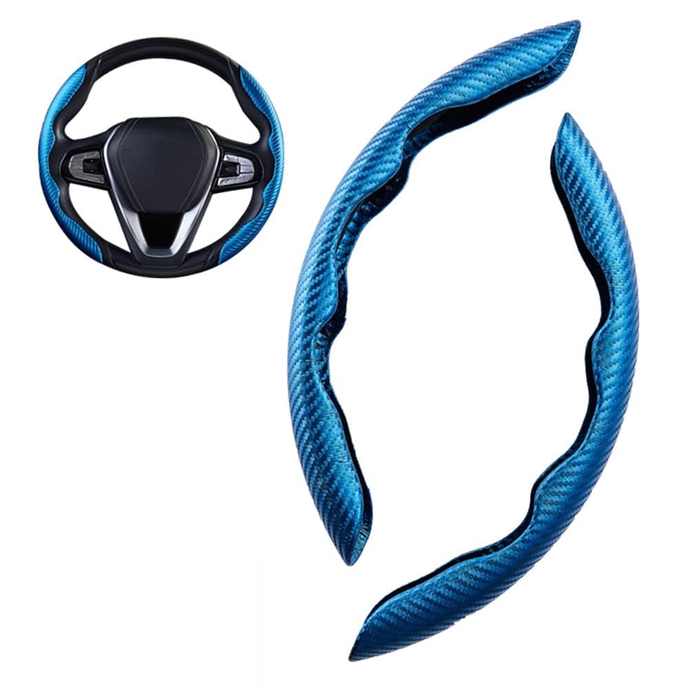 Auto Lenkradbezug für Hyundai Sonata VII (LF) 2014-2019, Segmentierter Lenkradbezug Auto Lenkrad Schutzhülle Lenkradabdeckung für Auto Lenkrad Abdeckung,Blue von LISHAOWUDI
