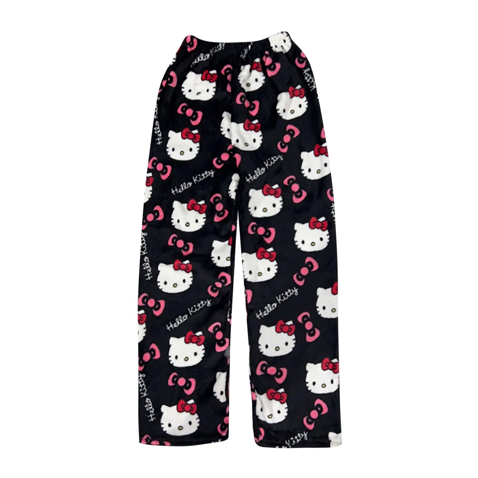 LISHAOWUDI Hosen Herbst Winter Pyjamas Anime Bequeme Pyjamas Hosen Lang Schlafanzug Damen Bequeme Winter Kuschelhose Cute Hose Warmes Geschenk für sie,B-2-M von LISHAOWUDI