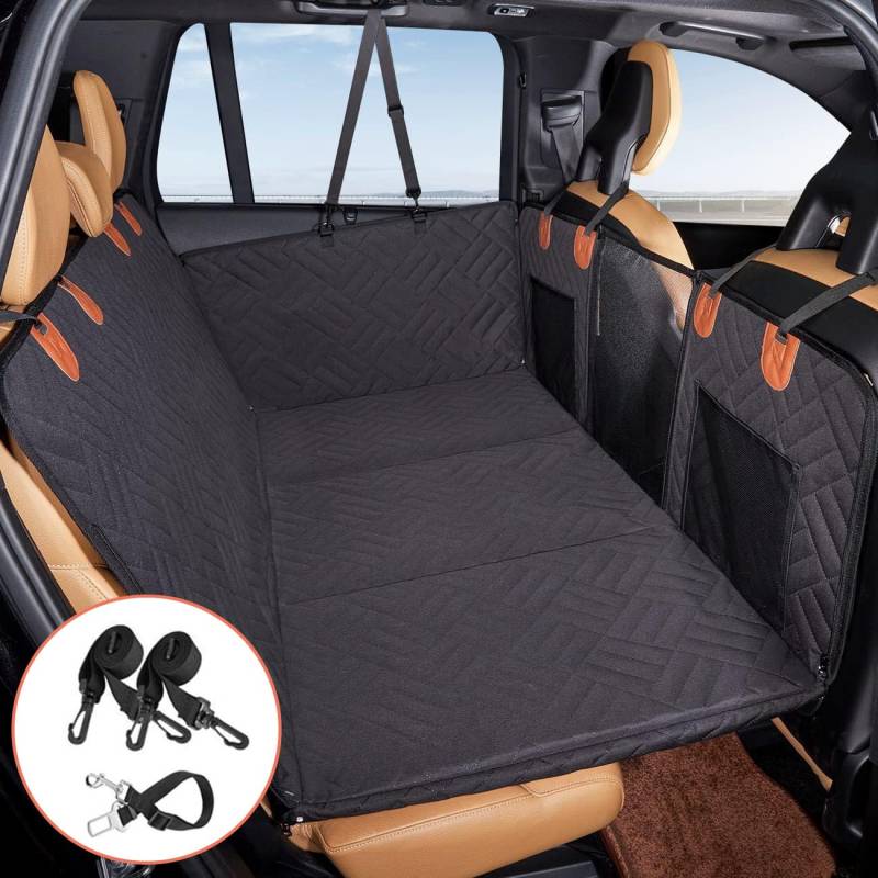 LISHAOWUDI Hundedecke für Ford Focus MK3 Hatchback 2010-2019, Hundedecke Auto Rückbank Hunde Autositz Rückbank Wasserdicht Kratzfest rutschfest Autositz,Bla-ck von LISHAOWUDI