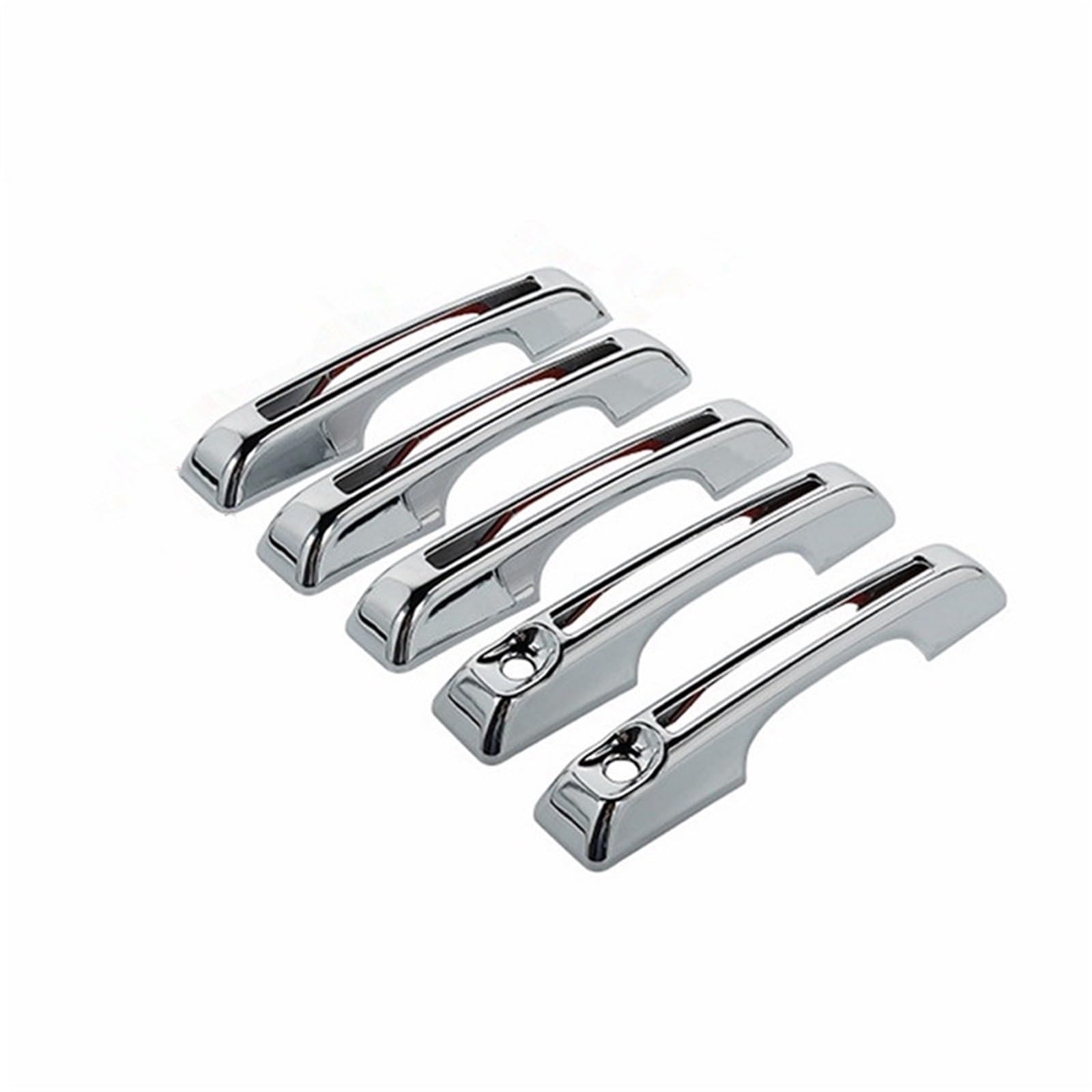 LISROEU Außentürgriffe Blenden Kompatibel Mit Ford Für Bronco 2021 2022 2023 2024 Autotürgriffabdeckung Autozubehör Auto Außentürgriff Dekorationsschale(Chrome 5 pcs) von LISROEU