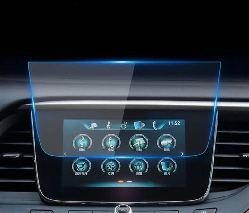 LISROEU Kompatibel Mit Buick Für GL6 2019 Auto-GPS-Navigation Displayschutzfolie Aus Gehärtetem Glas Für Die Fahrzeuginnenausstattung Auto GPS Bildschirmschutz von LISROEU